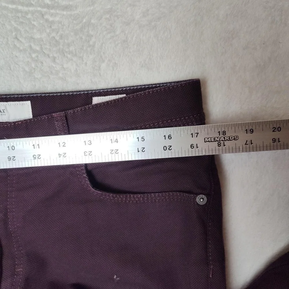 BRAX Jeans Mens 33x34 Purple Cooper Straight Dark Wash Stretch Logo 5 Pocket